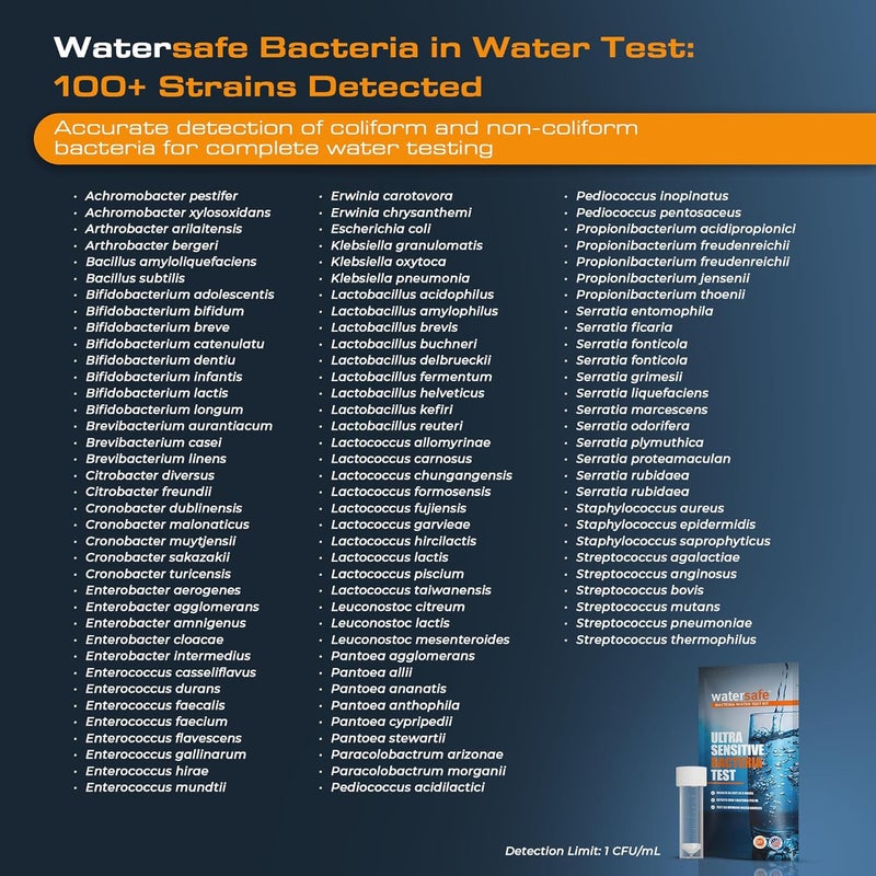WaterSafe ® Bacteria Water Test Kit – USA-Made – Results as Fast as 6 Hours – Detects Coliform (Inc. E. coli) & Non-Coliform Bacteria in Drinking, Well & Tap Water – Lab-Quality Testing – 2 Pack - Image 4